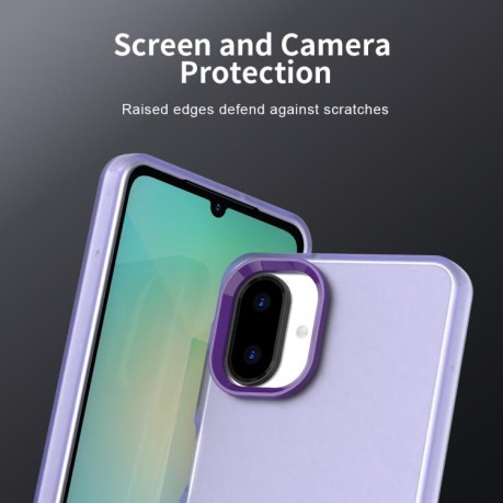 Противоударный чехол Candy Series для Samsung Galaxy A07 4G - фиолетовый