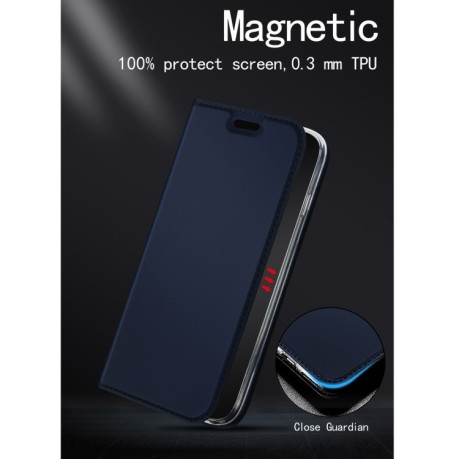Чохол-книжка DZGOGO ISKIN Series для iPhone 12 Pro Max - синій
