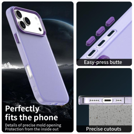 Противоударный чехол Candy Series для iPhone 17 Pro Max - фиолетовый