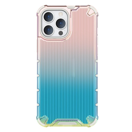 Противоударный чехол Colorful Series для iPhone 14 - розово-синий