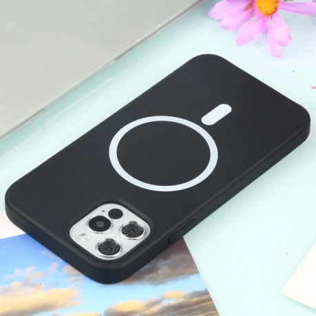Противоударный чехол Nano Silicone (Magsafe) для iPhone 13 mini - черный