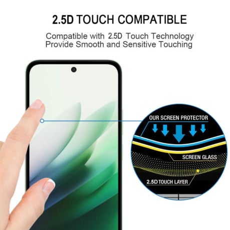 Захисне скло High Aluminum Full Screen Silk на Xiaomi Redmi 15C 5G EU 173.1mm - чорний