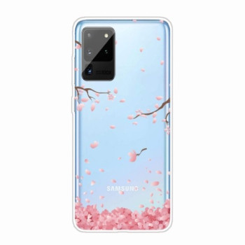Силиконовый чехол Painted на Samsung Galaxy Note 20 - Cherry Blossoms