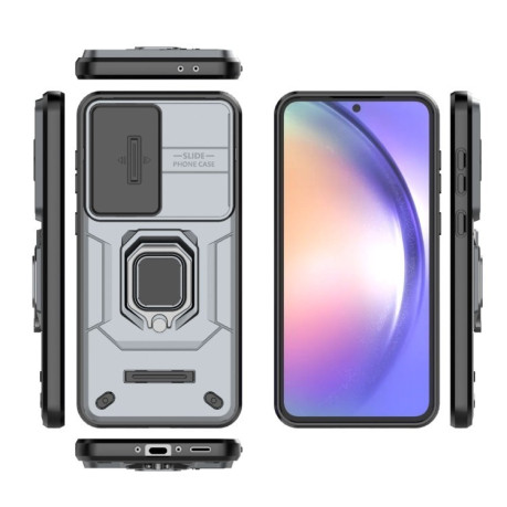 Протиударний чохол Sliding Camshield  для Samsung Galaxy A56 5G - сірий