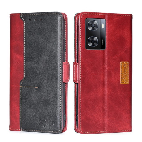 Чохол-книжка Contrast Color для  OnePlus Nord N20 SE/OPPO A57s  - червоний