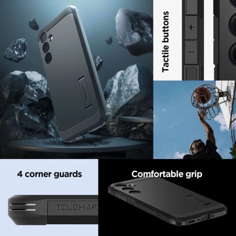 Оригинальный чехол Spigen Tough Armor на Samsung Galaxy A35 5G - Black