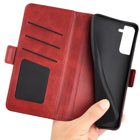 Чехол-книжка Dual-side Magnetic Buckle для Samsung Galaxy S23+Plus 5G - красный
