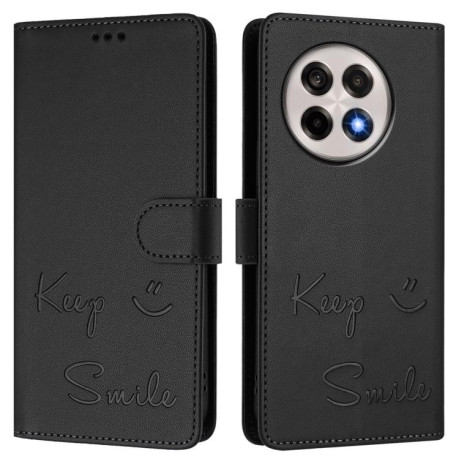 Чохол-книжка Embossing Stripe RFID для OnePlus 13R/Ace 5/Ace 5 Pro - чорний