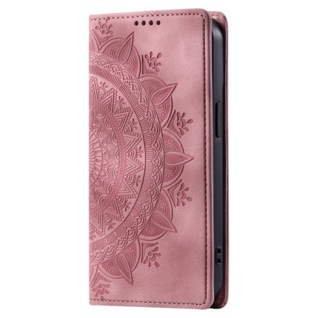 Чехол-книжка Totem Embossed Magnetic Leather для Google Pixel 8 Pro - розовое золото