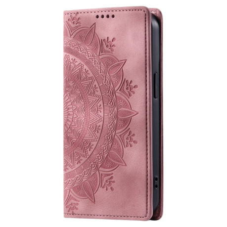 Чохол-книжка Totem Embossed Magnetic Leather для OPPO A58 4G - розовое золото