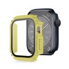 Противоударная накладка с защитным стеклом Armor Waterproof для Apple Watch Series 8/7 45mm - желтая