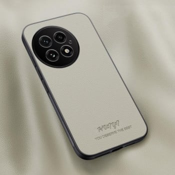 Чехол HUIYI Leather Magnetic для OnePlus 13 - белый