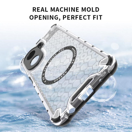 Противоударный чехол Honeycomb Magnetic Ring Shockproof на Xiaomi Redmi A5 4G 171.7mm / Poco C71 - синий