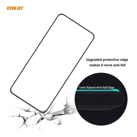 Защитное стекло ENKAY Hat-prince Full Glue на Xiaomi Mi 10T - черное