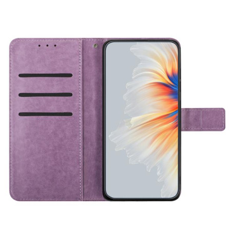 Чохол-книжка Flower Embossed Leather Xiaomi Redmi Note 14 4G 164.48mm - фіолетовий