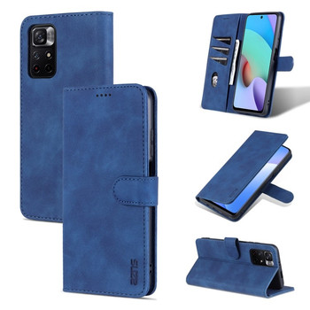 Чехол-книжка AZNS Skin Feel Calf для Xiaomi Redmi Note 11 / Poco M4 Pro 5G - синий