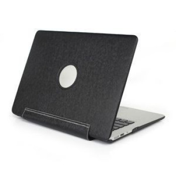 Нецарапающийся Чехол Silk Texture United PU Black для Macbook Air 11.6