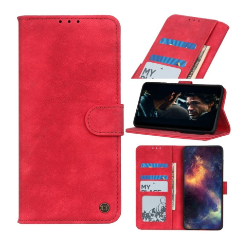 Чехол-книжка Antelope Texture на Xiaomi Redmi Note 10/10s/Poco M5s  - красный