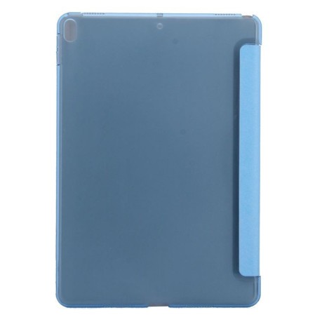 Чехол Silk Texture Three-folding Sleep /Wake up для iPad Air 2019/Pro 10.5- небесно-голубой
