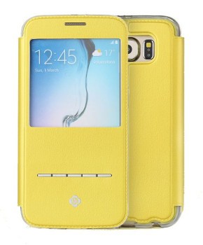 Чехол-книжка TOTUDESIGN TouchSeries для Samsung Galaxy S6 / G920 - желтый