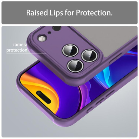Чехол Fan Dun Series TPU Hybrid PC на iPhone 17 Pro Max - фиолетовый