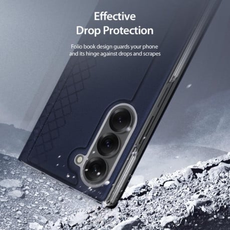 Чехол-книжка DUX DUCIS Bril Series на  Samsung Galaxy Fold 7 5G - синий