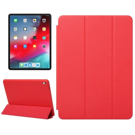 Кожаный чехол-книжка Solid Color на iPad Pro 12.9 inch 2018- красный