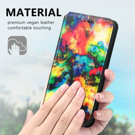 Чохол-книжка Colored Drawing Magnetic для iPhone 13 mini - Color Cloud