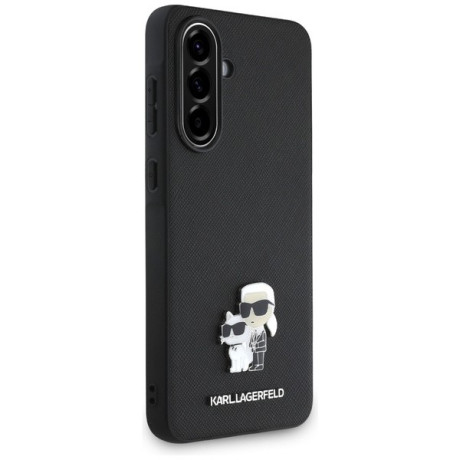 Оригінальний чохол Karl Lagerfeld Saffiano Case w/ K&amp;C Metal Logo на Samsung Galaxy A36 - Black