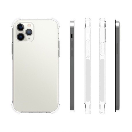 Ударозащитный силиконовый чехол Thick для iPhone 12/12 Pro  - прозрачный