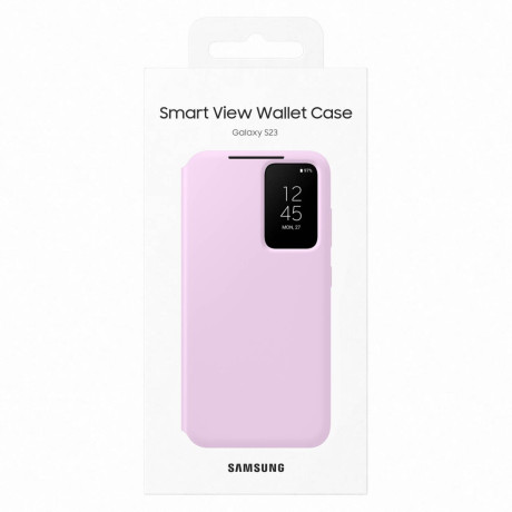 Оригинальный чехол-книжка Samsung Smart View Wallet для Samsung Galaxy S23 - Lilac (EF-ZS911CVEGWW)
