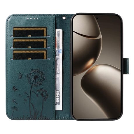 Чехол-книжка Dandelion Embossed Pattern Flip Leather на Xiaomi 15T Pro 5G - синий