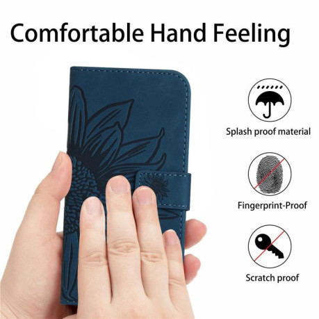 Чохол-книжка Skin Feel Sun Flower для Infinix Note 50 Pro 4G / Note 50 4G - синій
