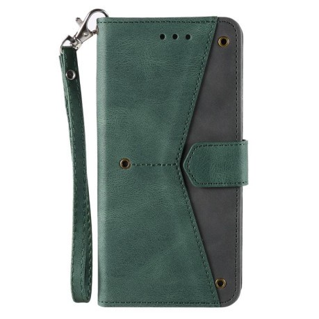 Чехол-книжка Stitching Skin Feel для Motorola Edge 60 Fusion - зеленый