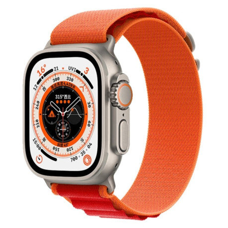Ремінець Nylon Loop для Apple Watch Ultra 49mm - помаранчево-червоний