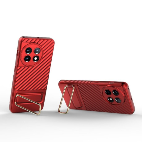 Протиударний чохол Wavy Textured для OnePlus 11 - червоний