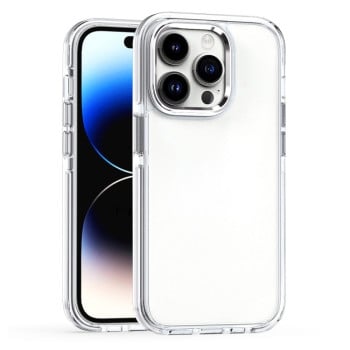 Противоударный чехол Armour Two-color для iPhone 15 Pro - белый