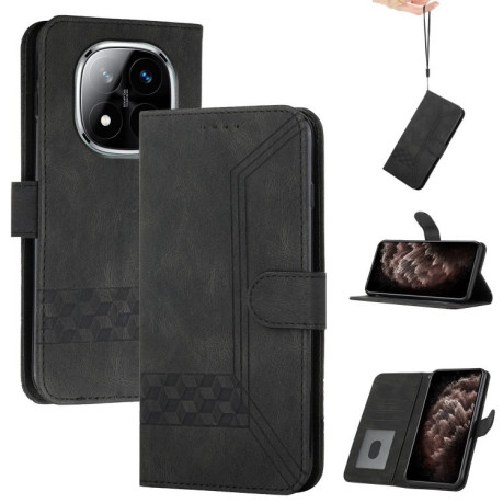 Чохол-книжка Cubic Skin Feel Flip Leather для Xiaomi Redmi Note 14 Pro 5G/Poco X7 - чорний