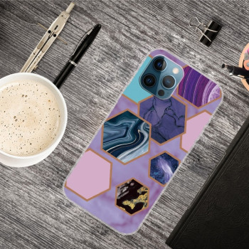 Противоударный чехол Marble Pattern B Series для iPhone 13 Pro - GK-A6