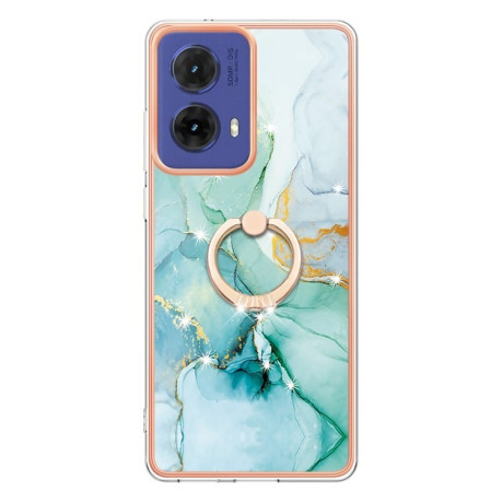 Чохол Electroplating with Ring Holder для Motorola Moto G85 - Green