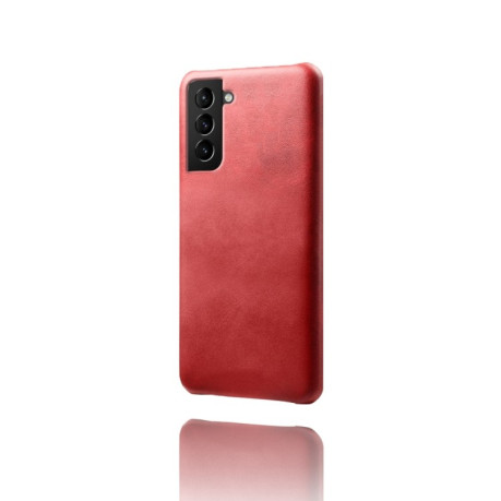 Протиударний чохол Calf Texture для Samsung Galaxy S22 - червоний