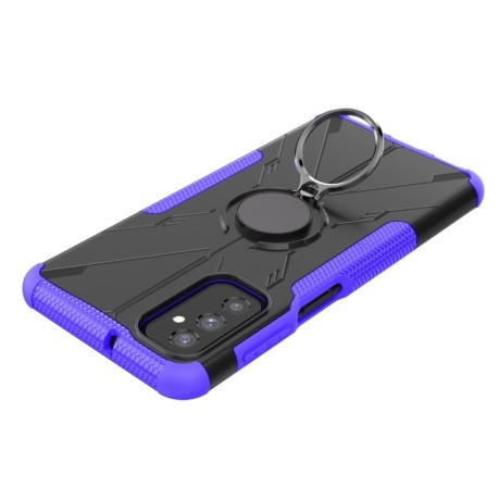 Противоударный чехол Machine Armor Bear для Samsung Galaxy M52 5G - фиолетовый