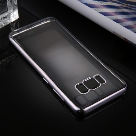 Силиконовый чехол Electroplating Frame  для Samsung Galaxy S8 + / G9550-серый