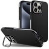 Ударозащитный чехол Carbon Fiber Texture Lens Holder TPU на  iPhone 16 Pro Max - белый