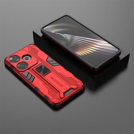 Противоударный чехол Supersonic для Xiaomi Poco F6 - красный