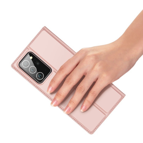 Чохол-книжка DUX DUCIS Skin Pro на Samsung Galaxy Note 20 Ultra - рожеве золото