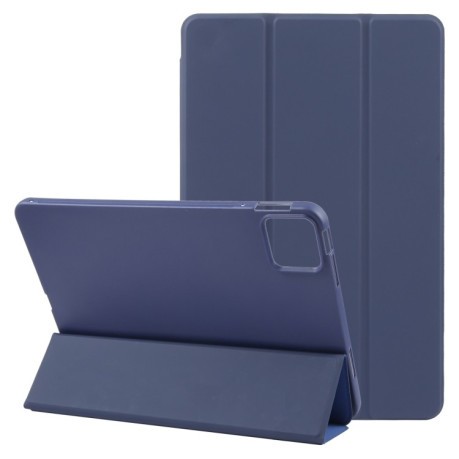 Чохол-книжка Litchi Texture для Xiaomi Pad 7 / Pad 7 Pro - синій