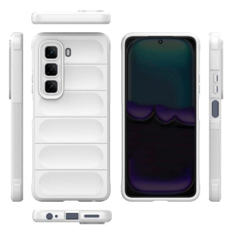 Силіконовий чохол Magic Flannel для Infinix Hot 50 4G - білий