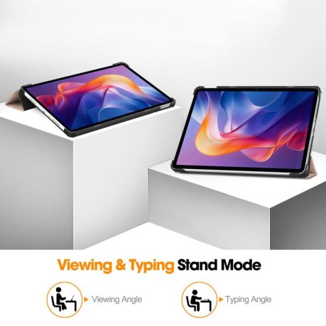 Чехол 3-fold Smart Cover для Xiaomi Redmi Pad 2 - золото