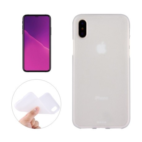 Чохол iPhone X/Xs Solid Color Frosted прозорий